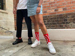 Load image into Gallery viewer, HOXB Red Mid Crew Socks
